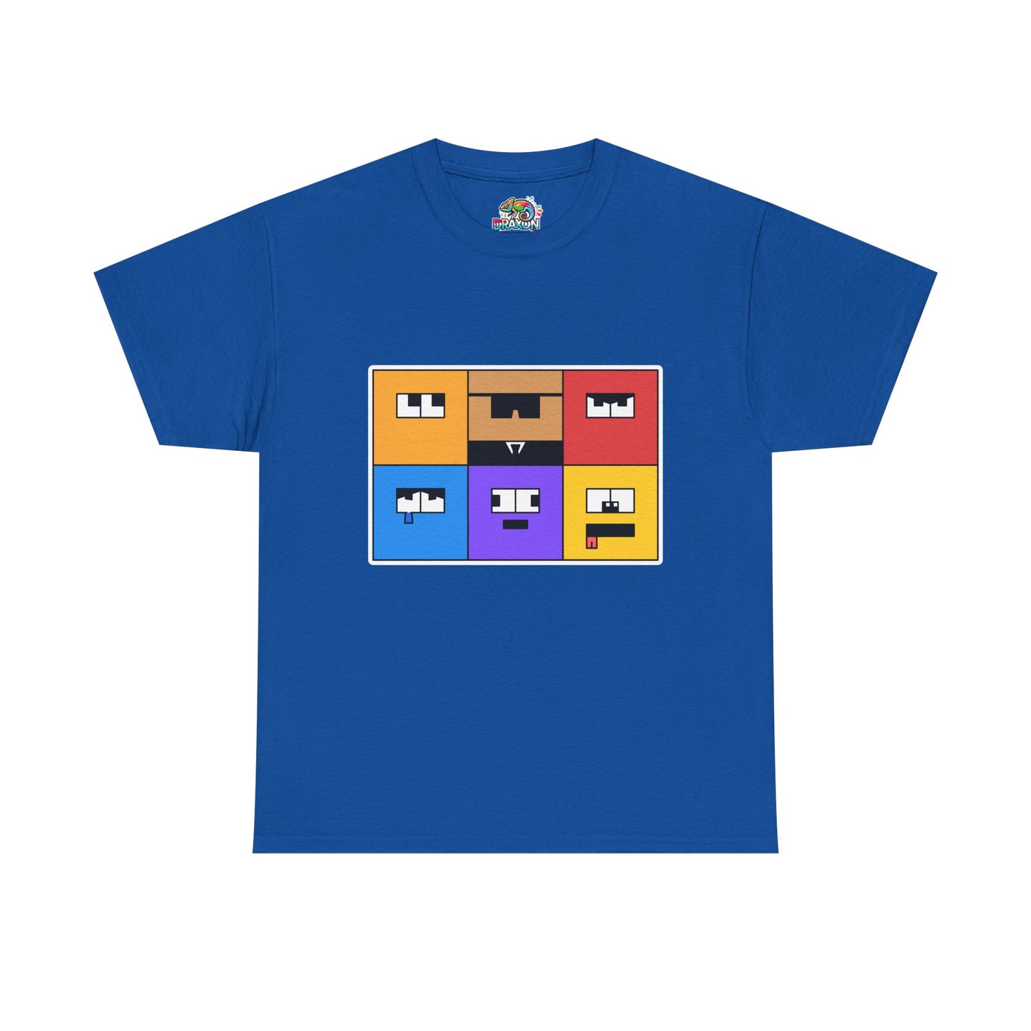 Unisex Heavy Cotton Tee (Emotion Blocks)