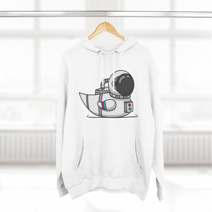 Three-Panel Fleece Hoodie (Astronaut Duck)