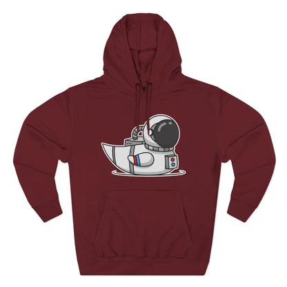 Three-Panel Fleece Hoodie (Astronaut Duck)