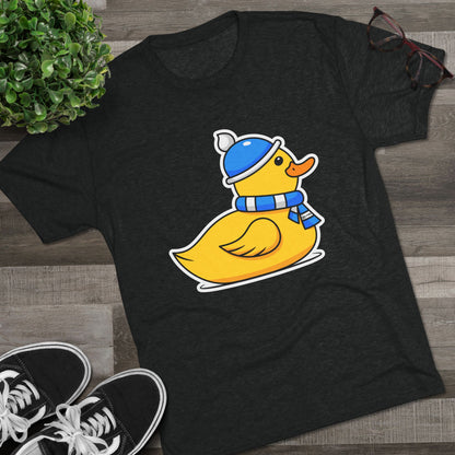Unisex Tri-Blend Crew Tee (Chilly Duck)