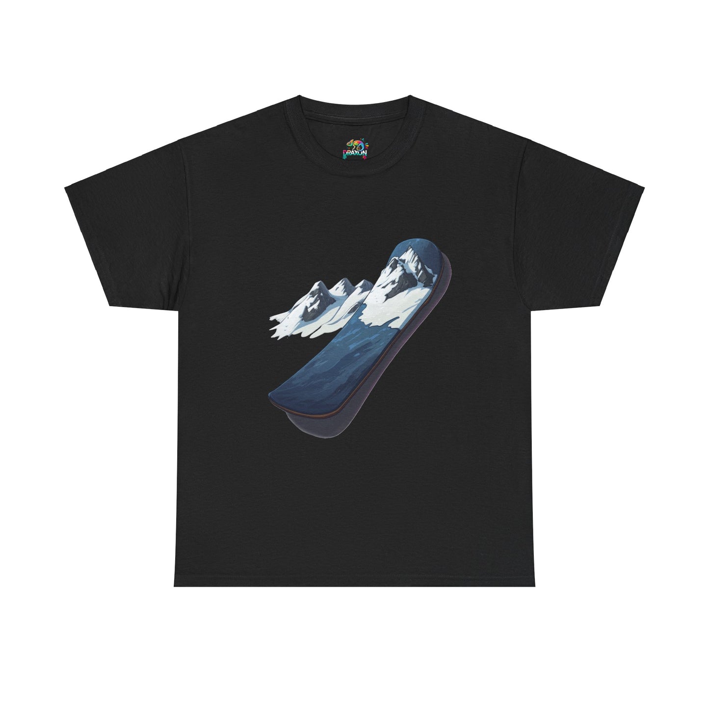 Unisex Heavy Cotton Tee (Mountain Snowboard)