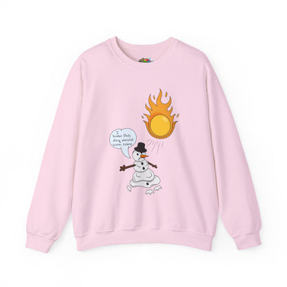 Unisex Heavy Blend™ Crewneck Sweatshirt (Melting Snowman)