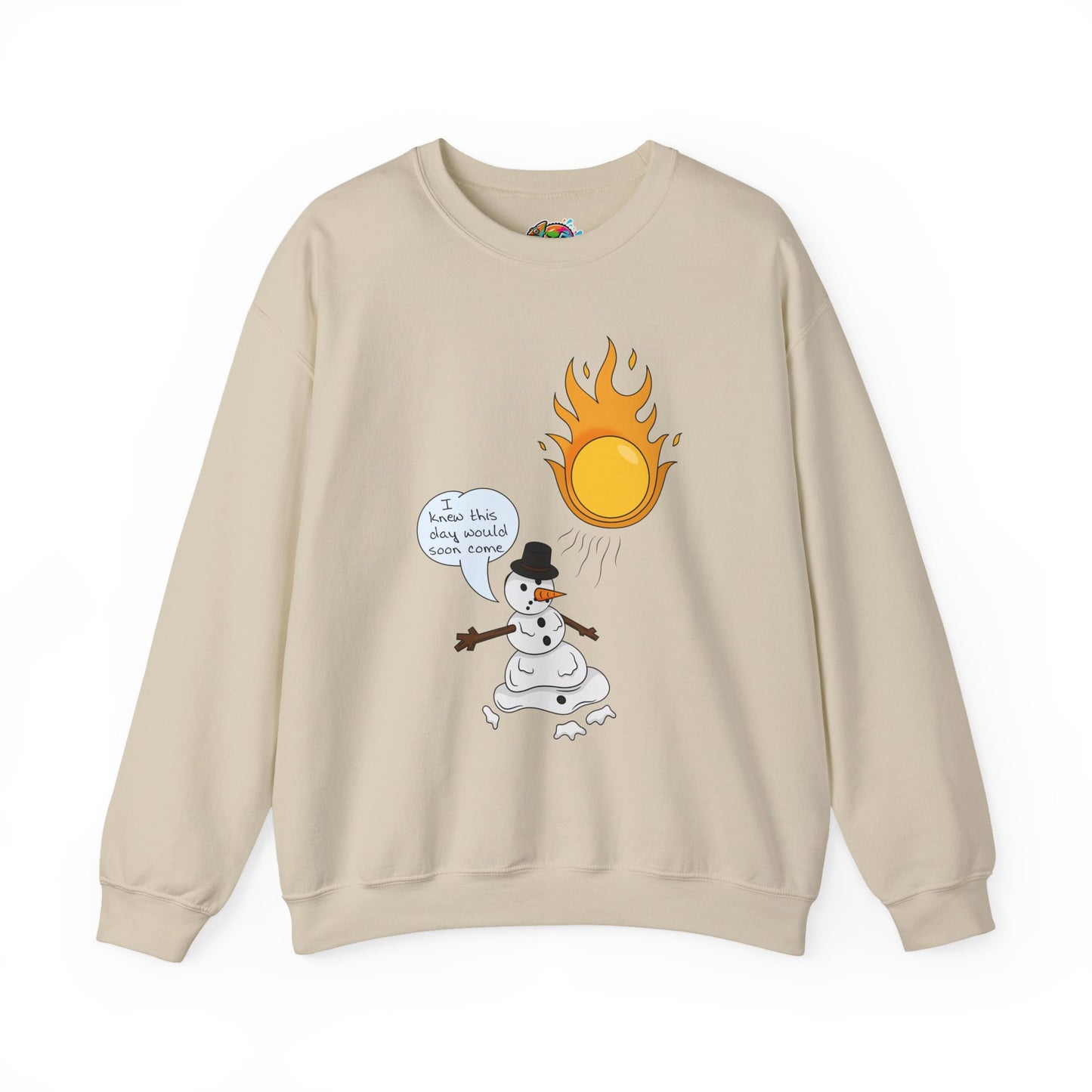 Unisex Heavy Blend™ Crewneck Sweatshirt (Melting Snowman)