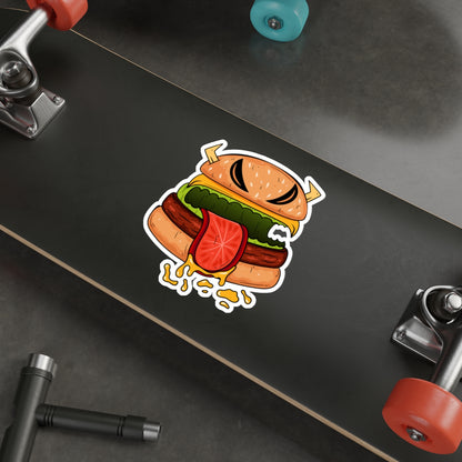 Die-Cut Stickers | Vibrant Art for Personalization (Cheeseburger Monster)