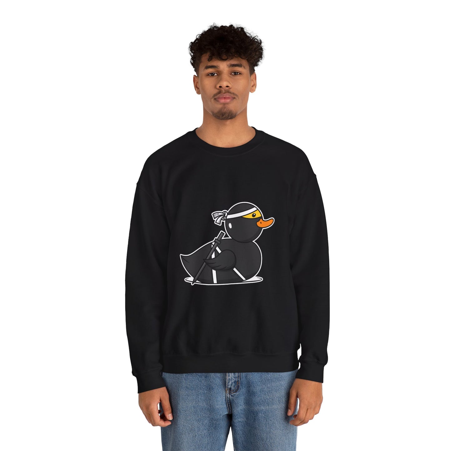 Unisex Heavy Blend™ Crewneck Sweatshirt (Ninja Duck)