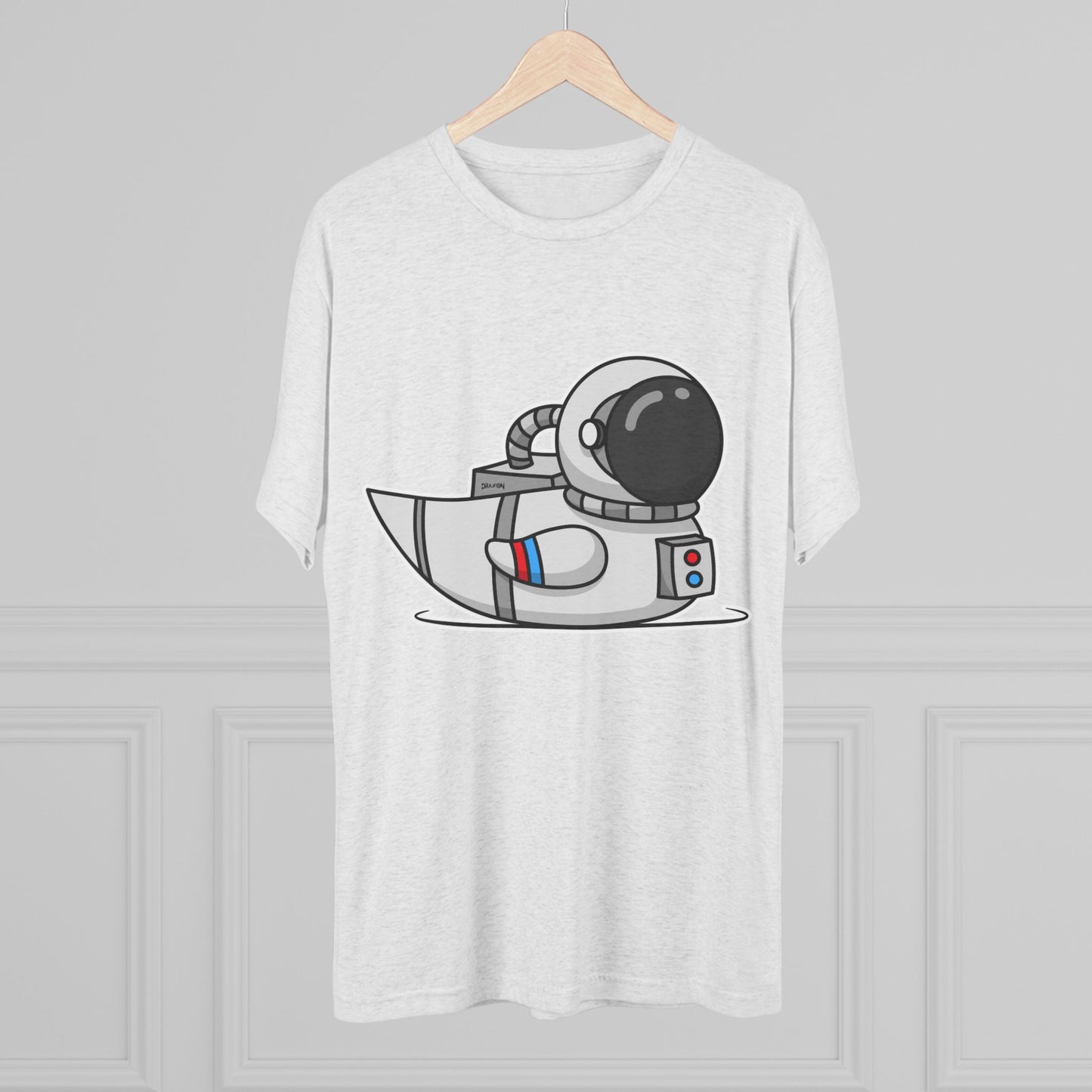 Unisex Tri-Blend Crew Tee (Astronaut Duck)