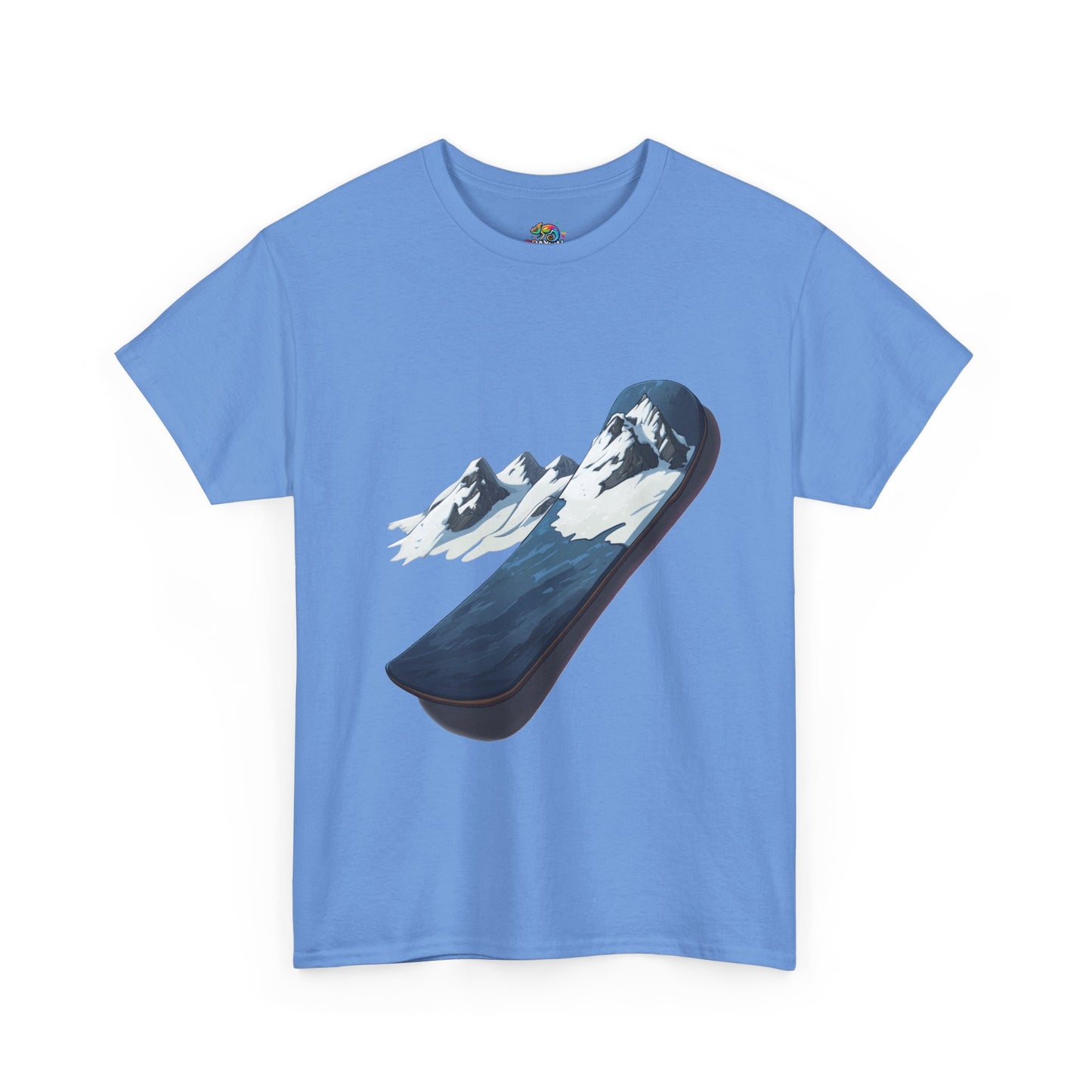 Unisex Heavy Cotton Tee (Mountain Snowboard)