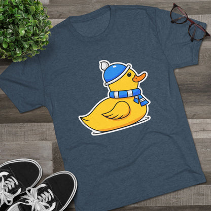 Unisex Tri-Blend Crew Tee (Chilly Duck)