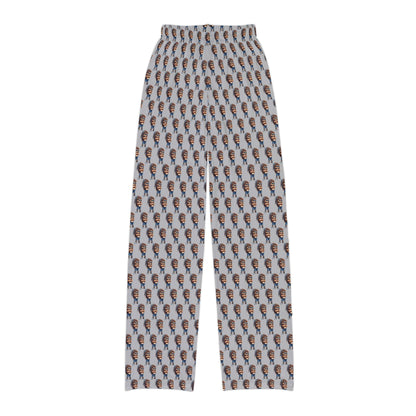 Kids Lounge Pants -AOP Light Grey (Cool Hedgehog)