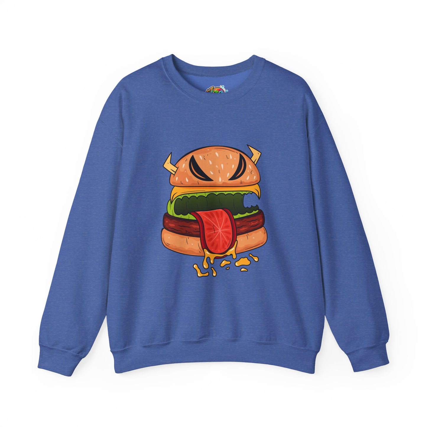 Unisex Heavy Blend™ Crewneck Sweatshirt (Cheeseburger Monster)