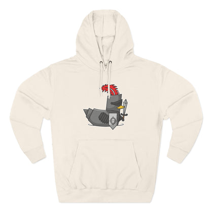 Three-Panel Fleece Hoodie (Knight Duck)