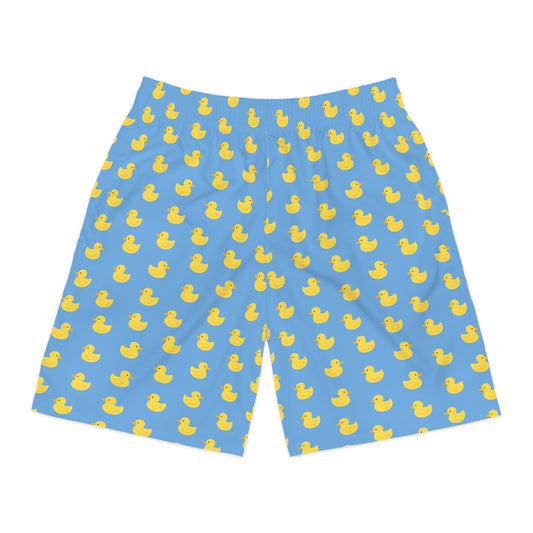 Men's Jogger Shorts - Light Blue (Rubber Ducks)