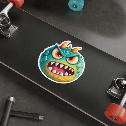 Die-Cut Stickers | Vibrant Art for Personalization (Green Monster 2)