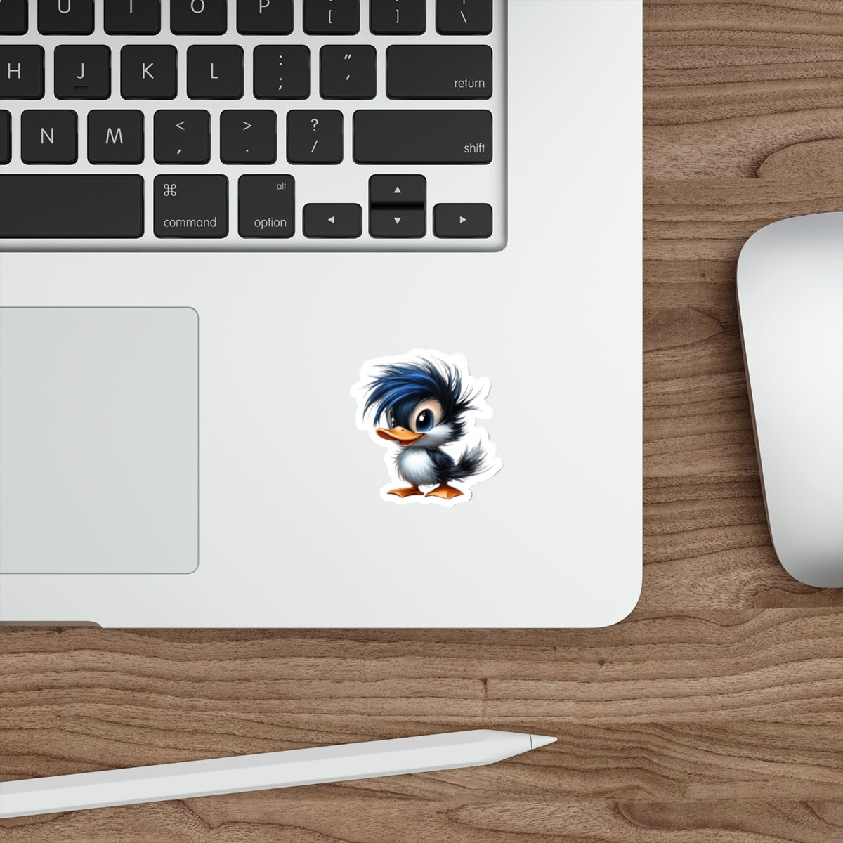 Die-Cut Stickers | Perfect for Laptops & Travel Decor (Blue Hair Duck)
