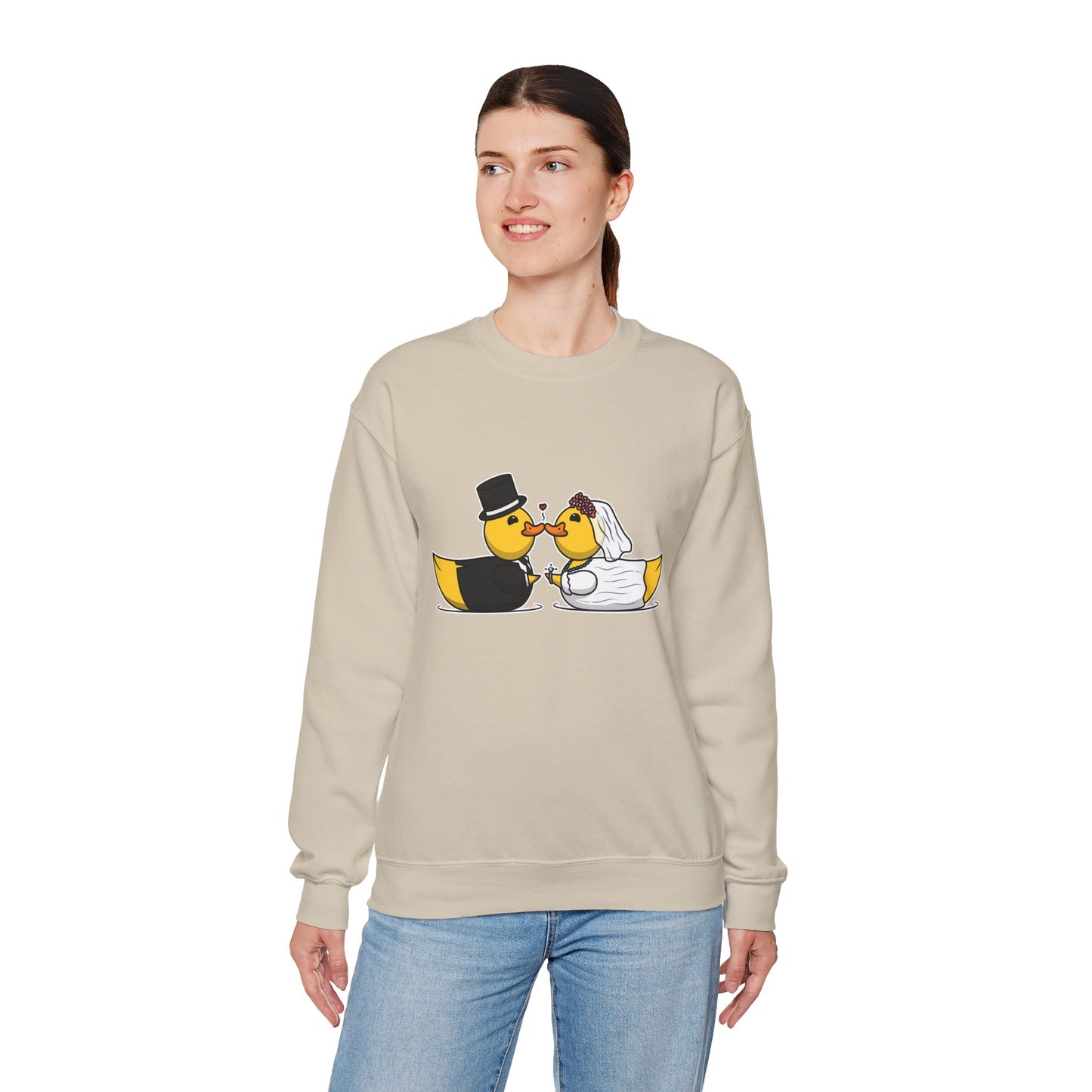 Unisex Heavy Blend™ Crewneck Sweatshirt (Wedding Ducks)
