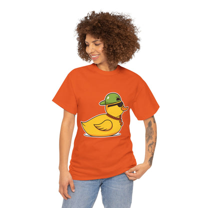 Unisex Heavy Cotton Tee (Gangster Duck)