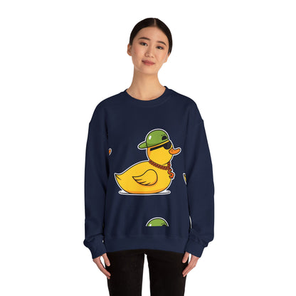 Unisex Heavy Blend™ Crewneck Sweatshirt (Gangster Duck)