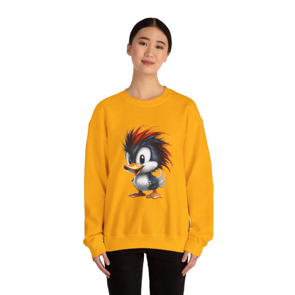 Unisex Heavy Blend™ Crewneck Sweatshirt (Red Hair Duck)