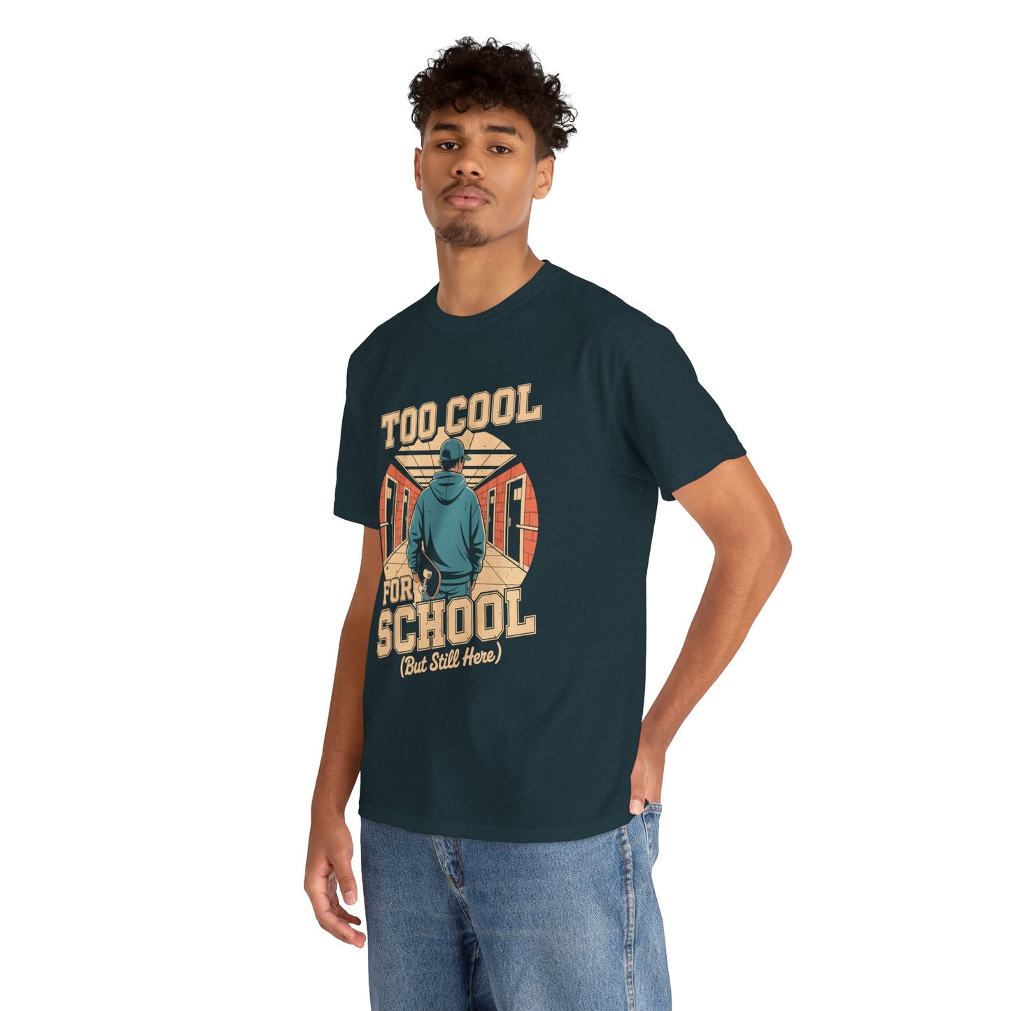 Unisex Heavy Cotton Tee (Too Cool For School)