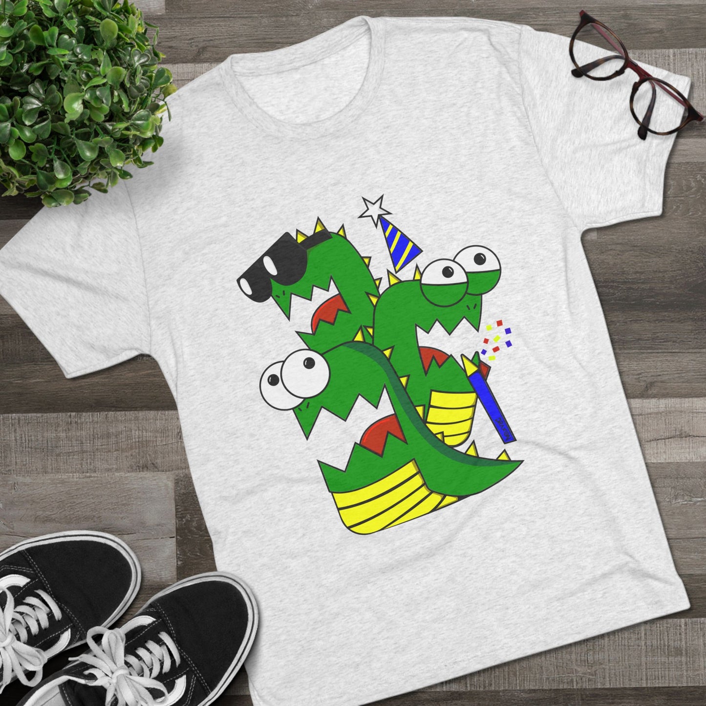 Unisex Tri-Blend Crew Tee (Larry the Snake thing)