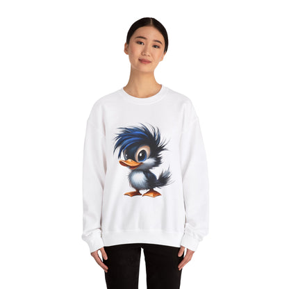 Unisex Heavy Blend™ Crewneck Sweatshirt (Blue Hair Duck)