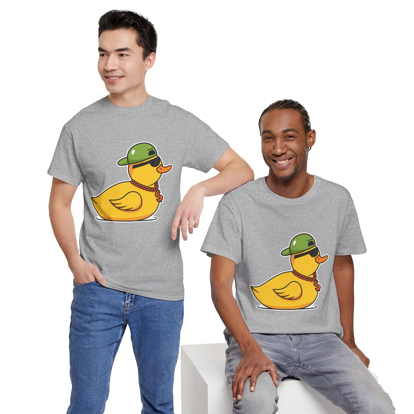 Unisex Heavy Cotton Tee (Gangster Duck)
