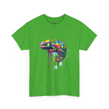 Unisex Heavy Cotton Tee (Realistic Chameleon)