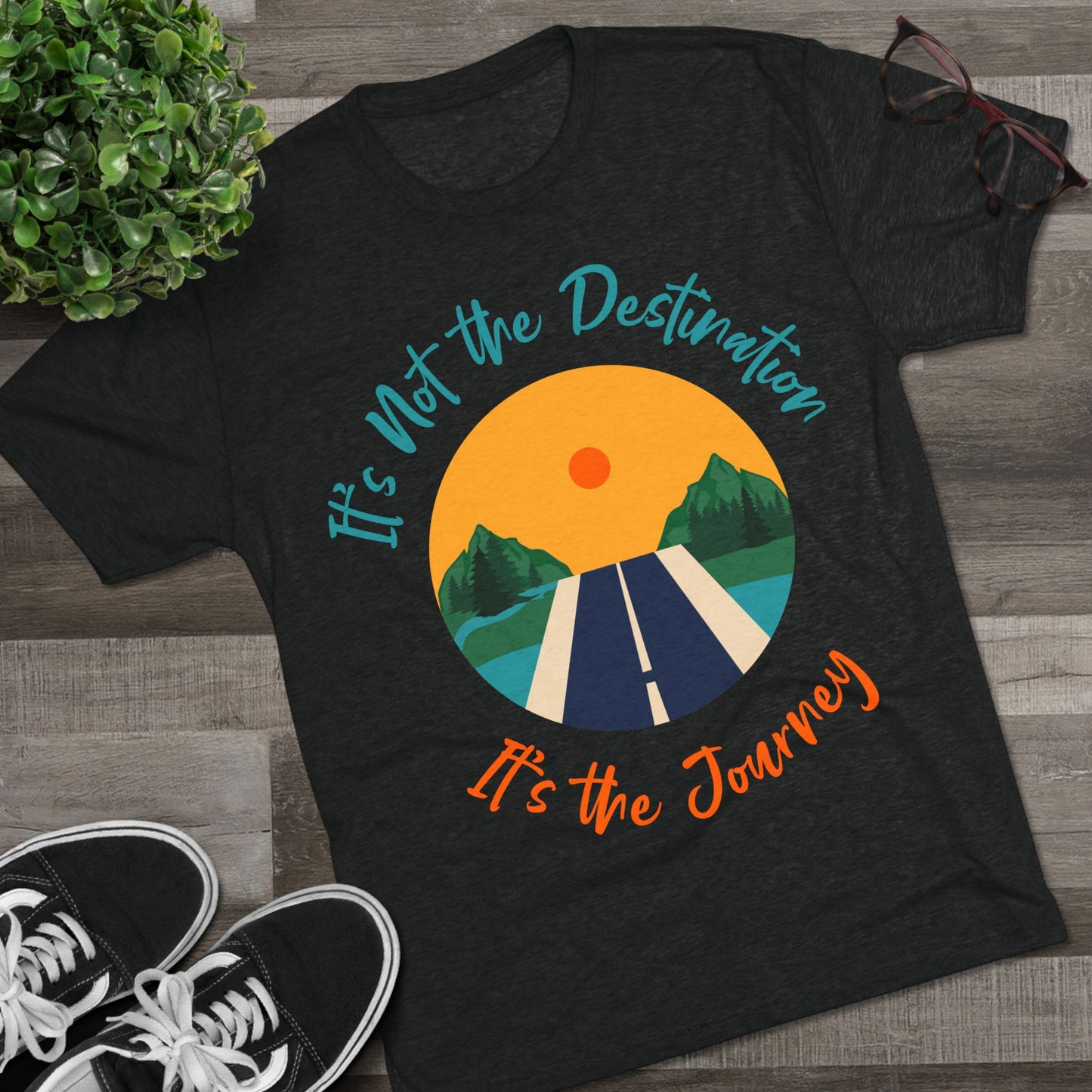 Unisex Tri-Blend Crew Tee (It's not Destination, It's Journey)