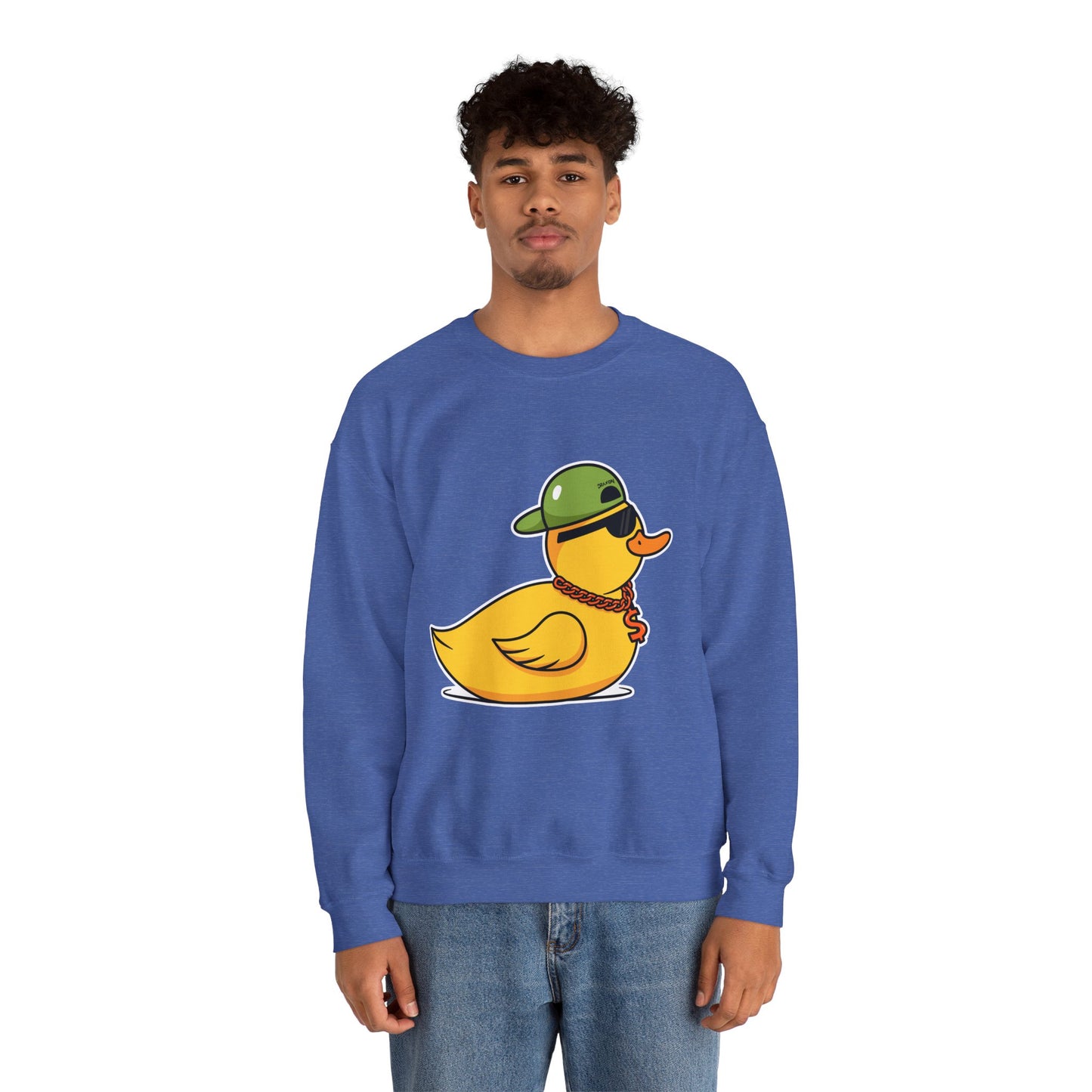 Unisex Heavy Blend™ Crewneck Sweatshirt (Gangster Duck)