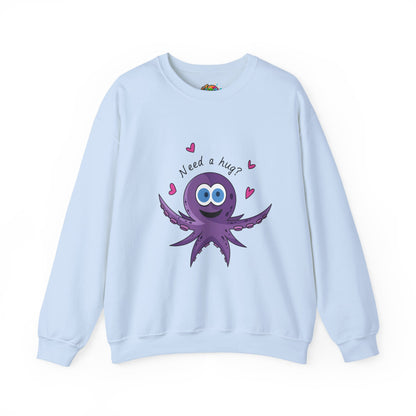 Unisex Heavy Blend™ Crewneck Sweatshirt (Octopus Hug)
