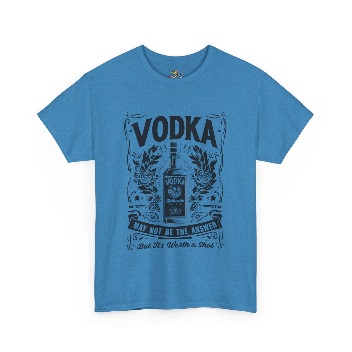 Unisex Heavy Cotton Tee (Vodka - Worth a Shot)