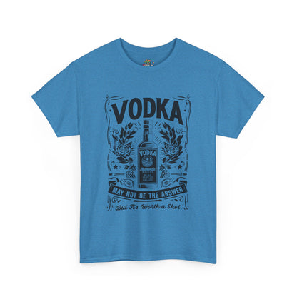 Unisex Heavy Cotton Tee (Vodka - Worth a Shot)