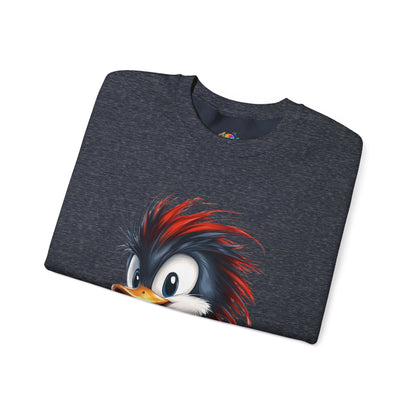 Unisex Heavy Blend™ Crewneck Sweatshirt (Red Hair Duck)