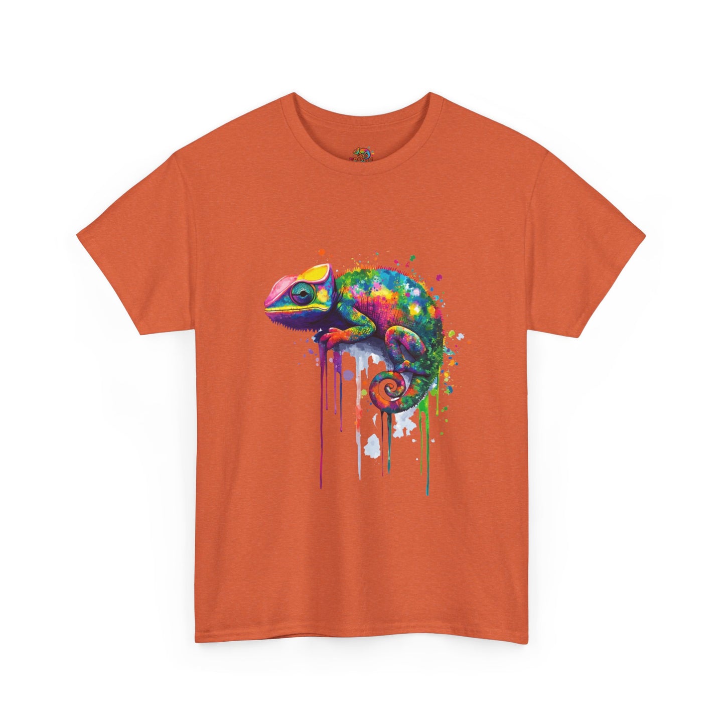 Unisex Heavy Cotton Tee (Realistic Chameleon)