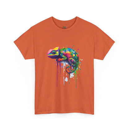 Unisex Heavy Cotton Tee (Realistic Chameleon)