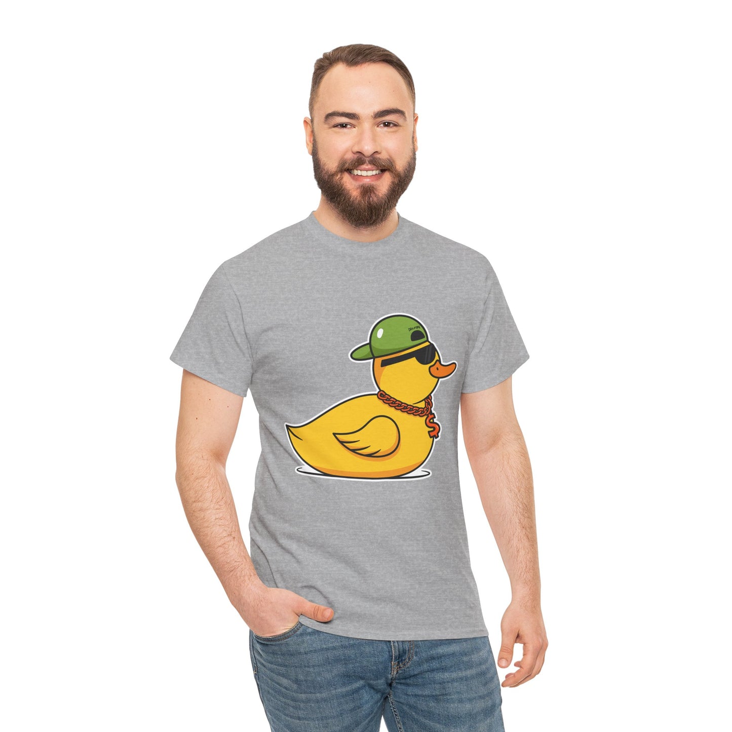 Unisex Heavy Cotton Tee (Gangster Duck)