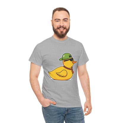 Unisex Heavy Cotton Tee (Gangster Duck)