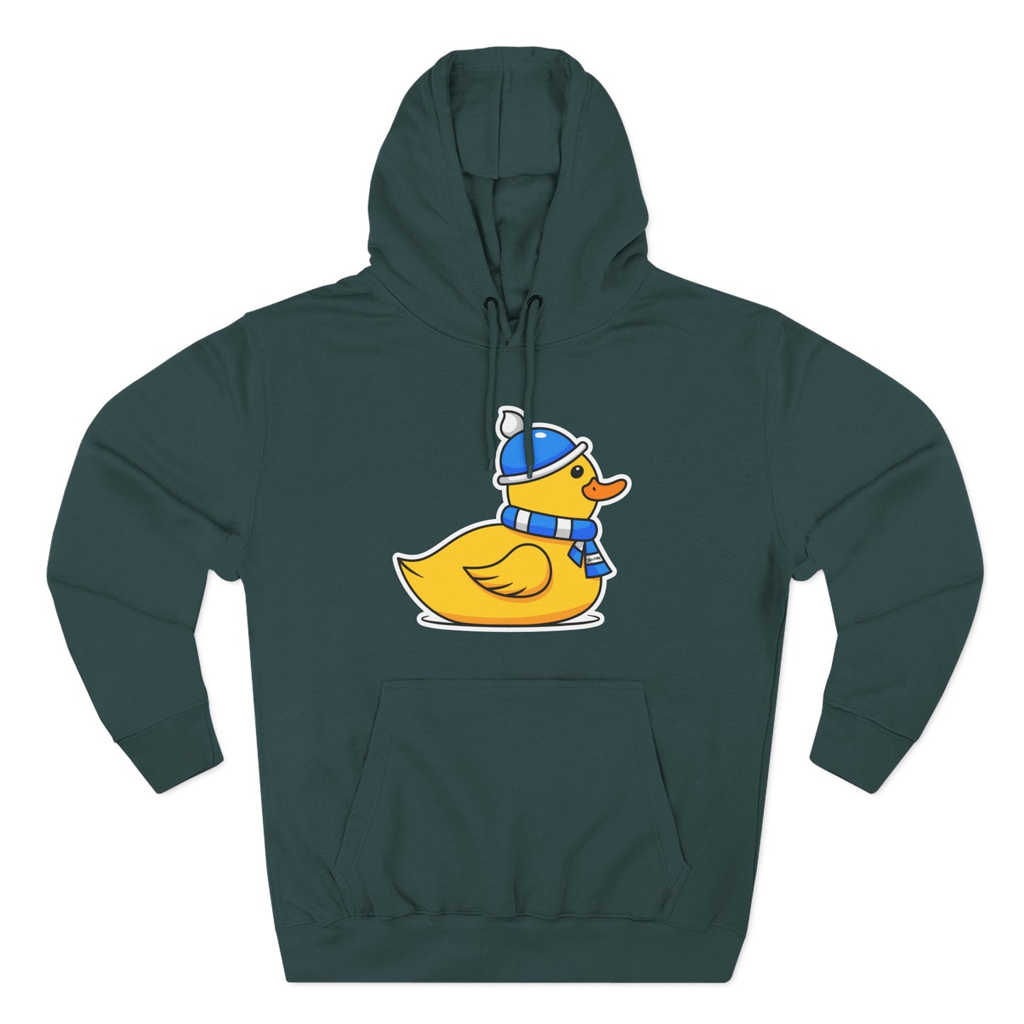Three-Panel Fleece Hoodie (Chilly Duck)