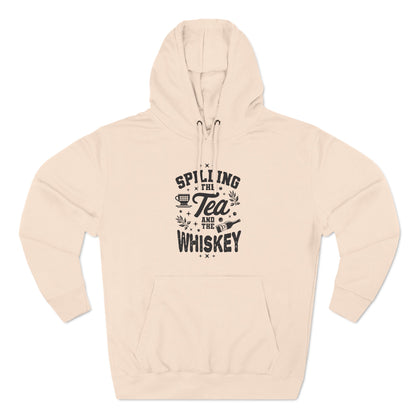 Three-Panel Fleece Hoodie (Spill Tea & Whiskey)