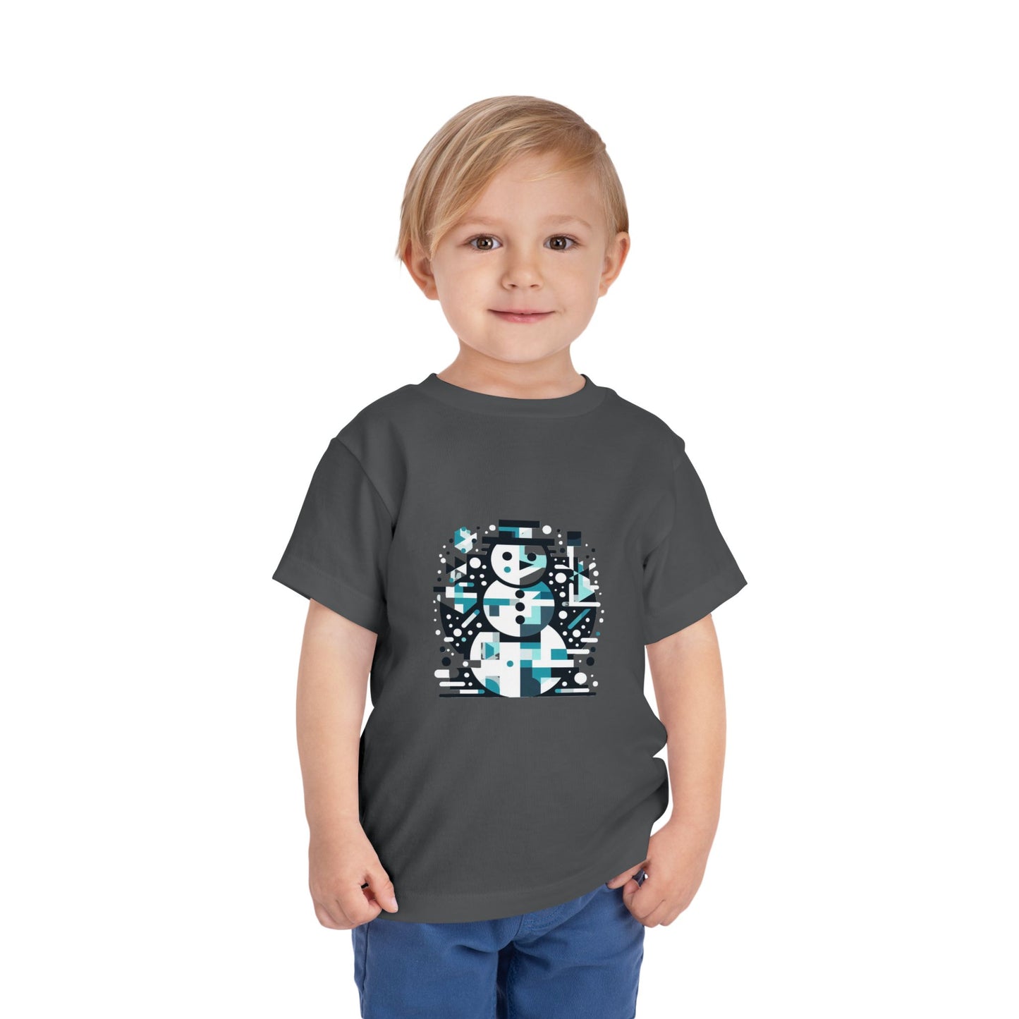 Toddler Short Sleeve Tee (Abstract Snowman)