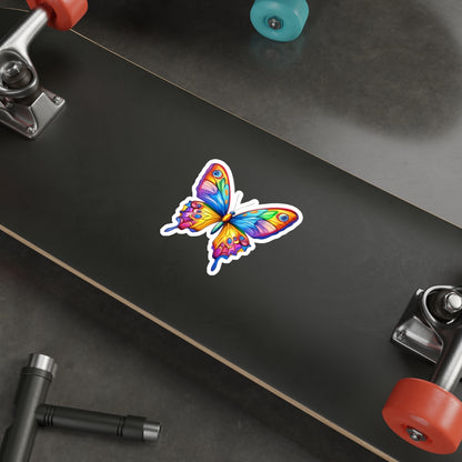 Die-Cut Stickers | Vibrant Art for Personalization (Colorful Butterfly)