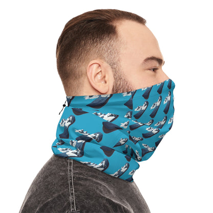 Winter Neck Gaiter With Drawstring (Mountain Snowboarding)