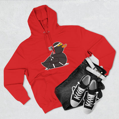 Three-Panel Fleece Hoodie (Ninja Duck)