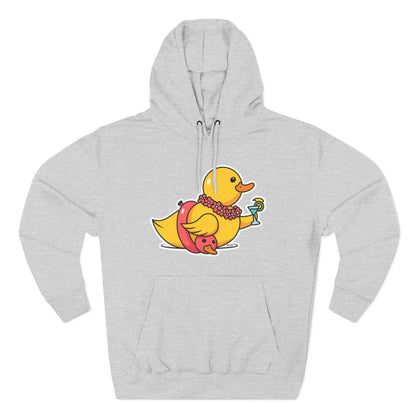 Three-Panel Fleece Hoodie (Tropical Duck)
