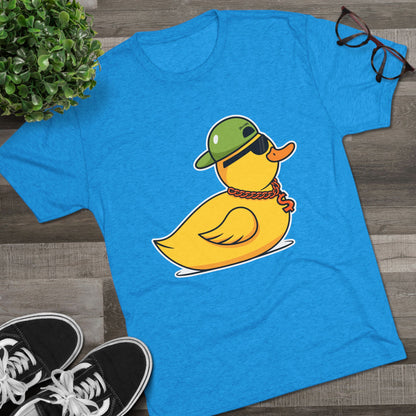 Unisex Tri-Blend Crew Tee (Ninja Duck)