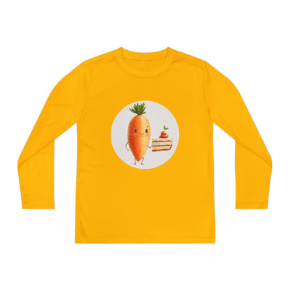 Youth Long Sleeve Competitor Tee (Carrot Cake)