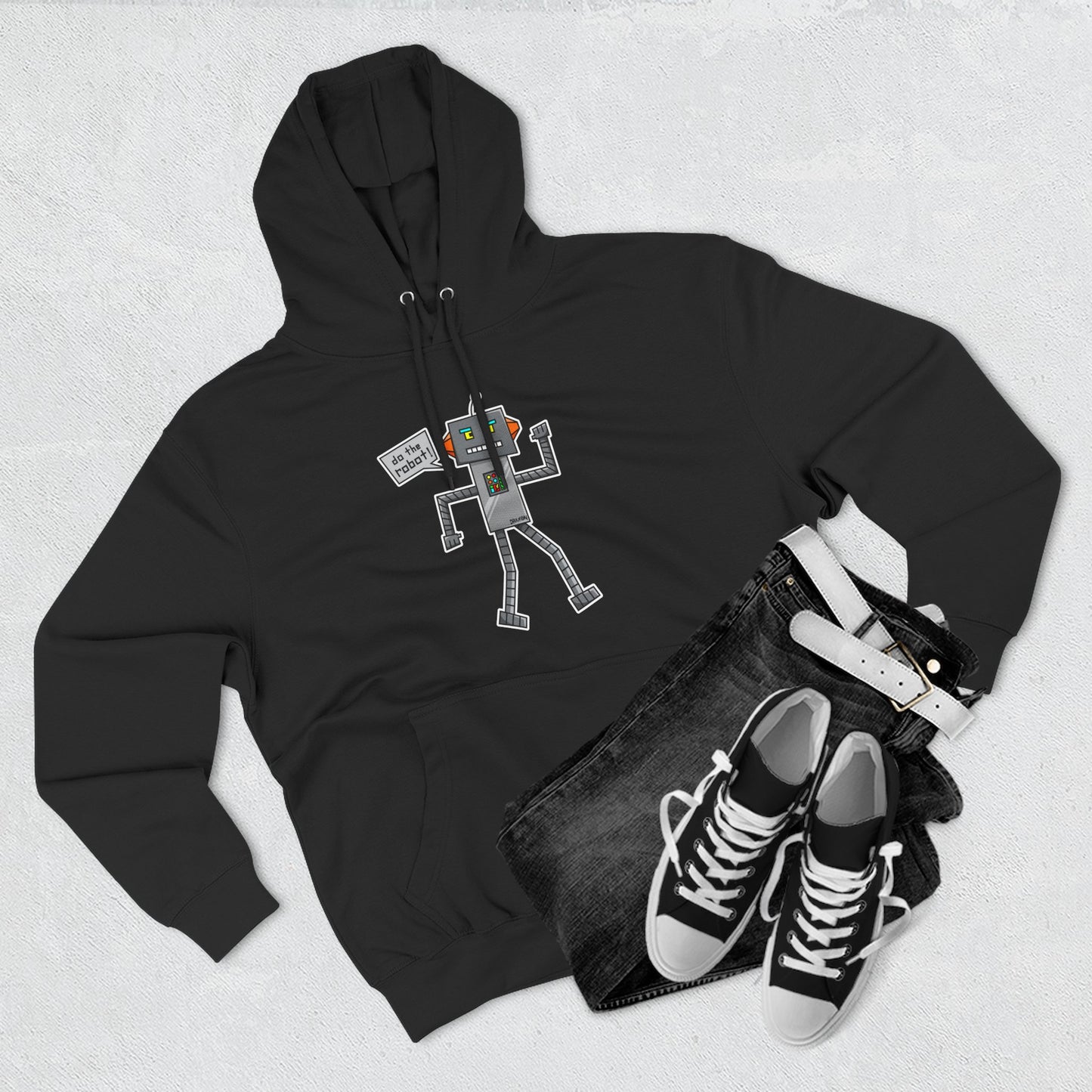 Three-Panel Fleece Hoodie (Do the Robot)