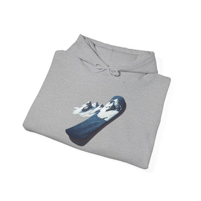 Unisex Heavy Blend™ Hooded Sweatshirt (Mountain Snowboard)