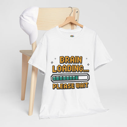 Unisex Heavy Cotton Tee (Brain Loading...Please Wait)