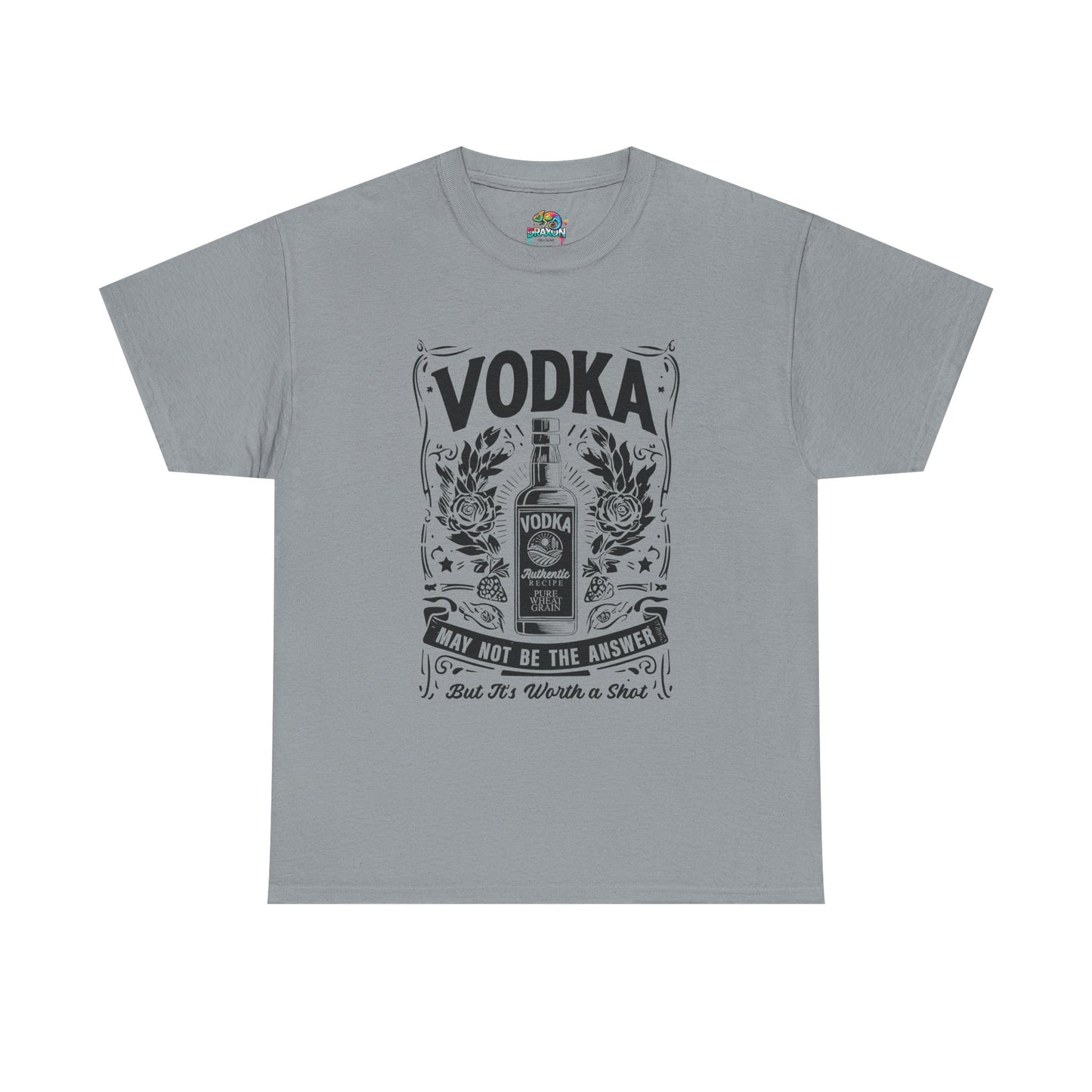 Unisex Heavy Cotton Tee (Vodka - Worth a Shot)